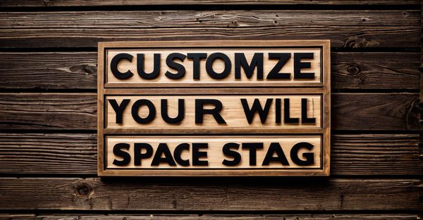 Personnalisez votre espace avec des plaques en bois uniques